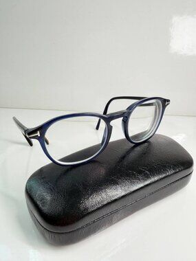 Tom Ford Designer Eyeglasses – Blue Transparent Frame